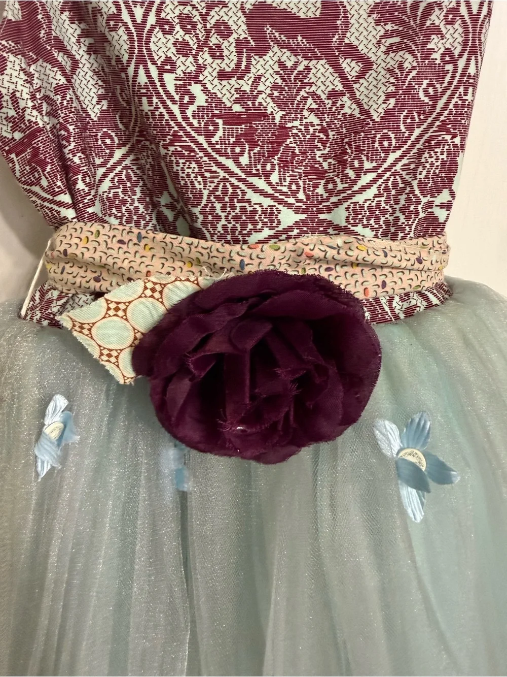 Plum & Sage Tulle Flower Theater Dress for Kids